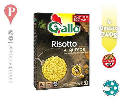 Variedades de risotto preparado en supermercado
