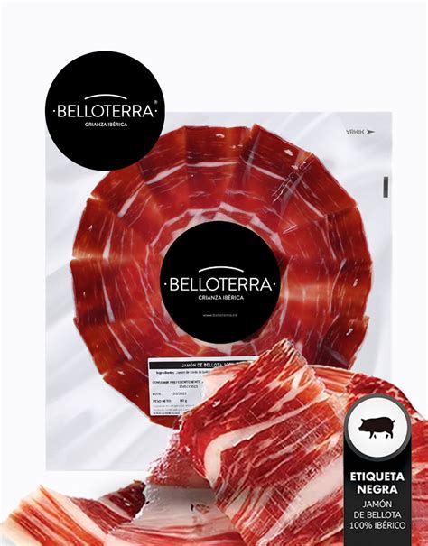 Ejemplo de precinto de certificación y vitola de jamón ibérico D.O. Guijuelo