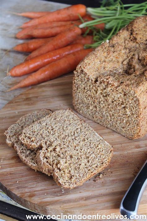 Pan de molde integral con zanahoria