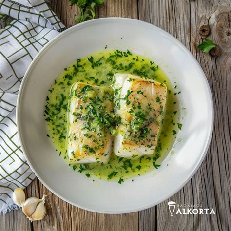 Bacalao con salsa Aurora emplatado