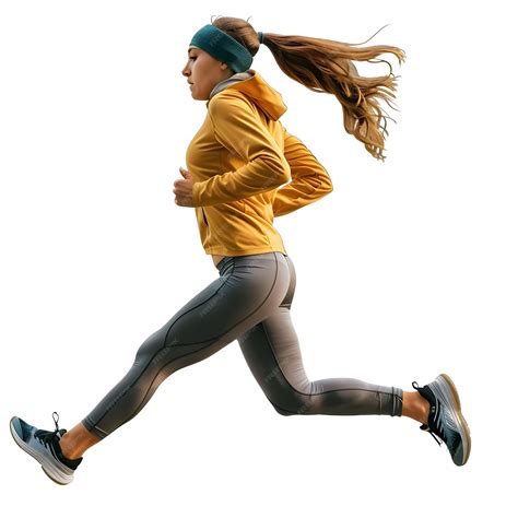 Mujer corriendo al aire libre con un anorak deportivo