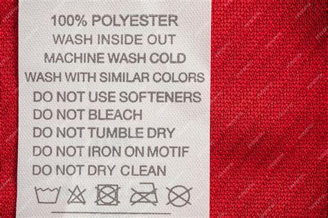 Instrucciones de lavado para ropa deportiva