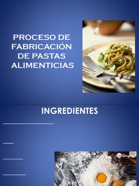 Proceso de fabricación de pasta de lentejas