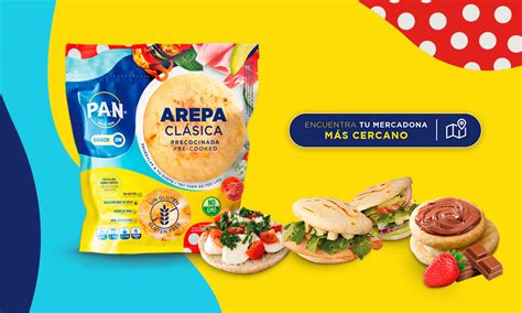 Arepas congeladas P.A.N. en su empaque