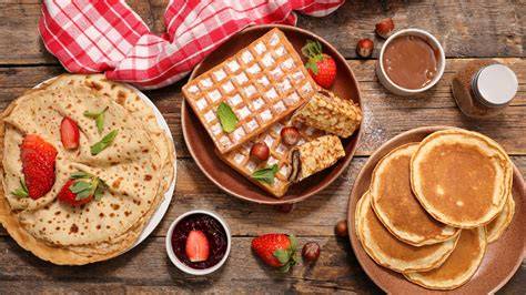 Variedad de crepes y gofres en La Crep