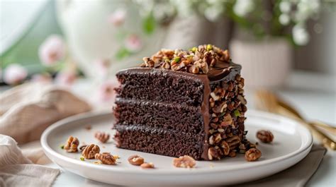 Tarta de chocolate sin gluten cortada en porciones