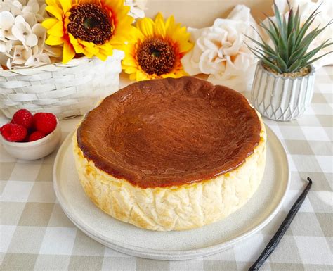 Tarta de queso vasca sin gluten