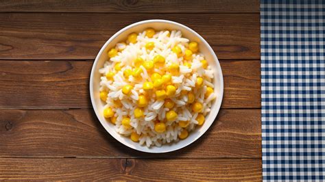 Arroz con queso y choclo servido