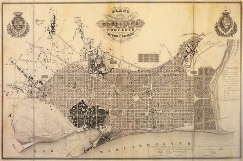 Mapa del Plan Cerdà de Barcelona