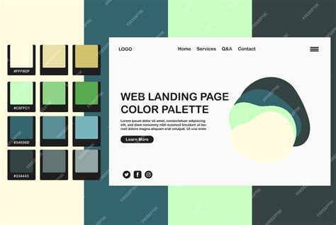 Ejemplo de diseño web con paleta de colores coherente