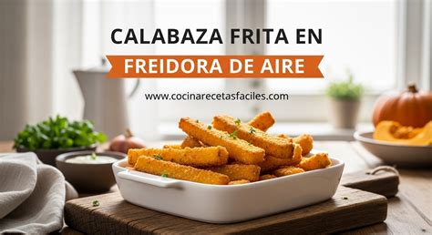 Calabaza frita en Airfryer lista para servir