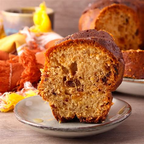 Bizcocho de mango y naranja con dátiles