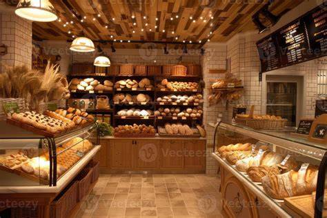 Interior de la Panadería Pili, mostrando el ambiente acogedor