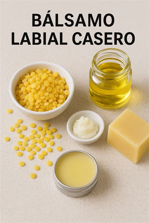 Lista de ingredientes de un bálsamo labial