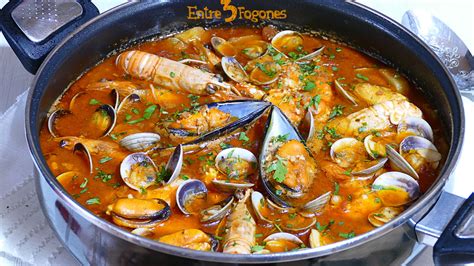 Suquet de rape con mariscos
