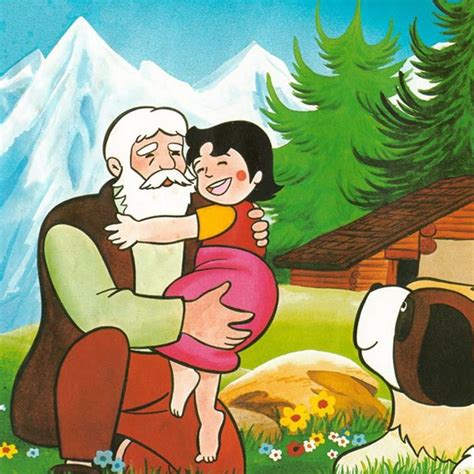 El abuelo de Heidi con su nieta