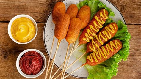 Banderillas friéndose en aceite caliente