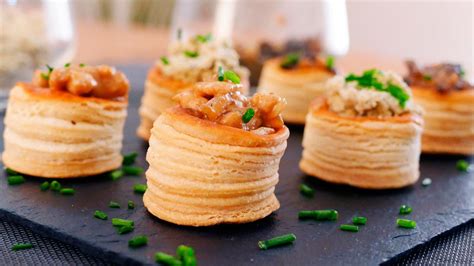 Ingredientes para la pasta de relleno de volovanes