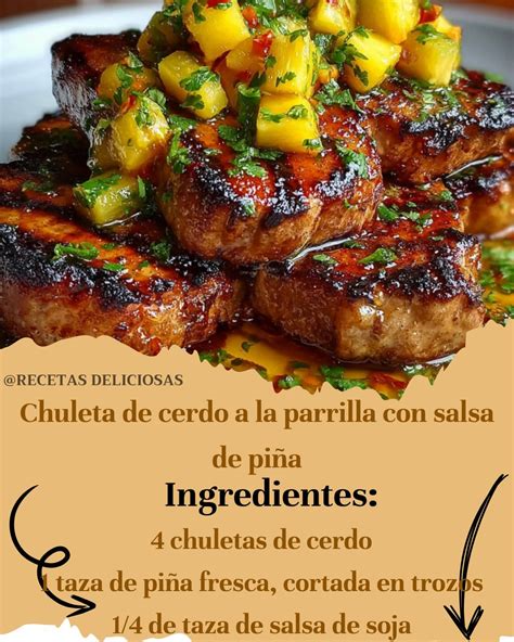 Ingredientes frescos para marinar chuletas de cerdo