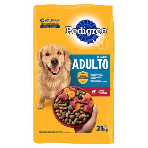 Perro feliz comiendo alimento seco PEDIGREE®