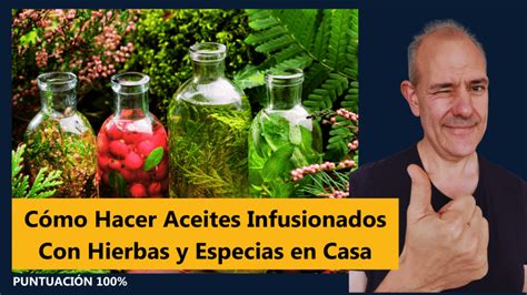 Aceites infusionados con hierbas y especias