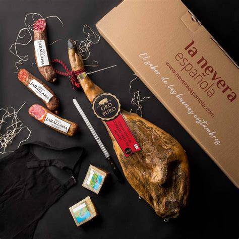 Ejemplos de lotes de jamón para regalar
