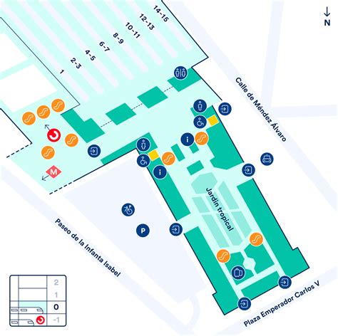 Mapa de restaurantes cercanos a la Estación de Atocha