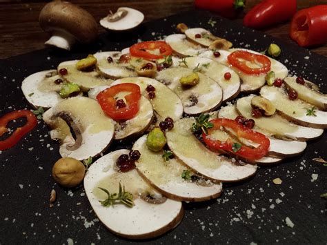 Carpaccio de champiñones