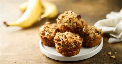 Ingredientes de muffins saludables: plátano y harina de almendras