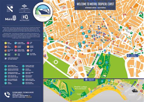 Mapa de Motril con restaurantes destacados