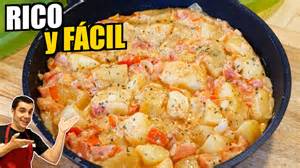 Papas a la española como acompañamiento del matambre