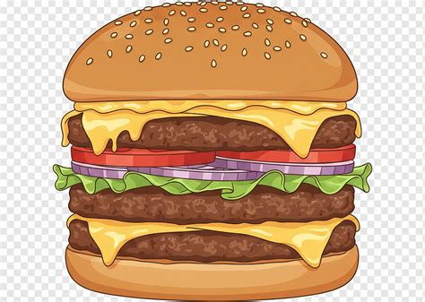 Ilustración de una hamburguesa gourmet