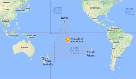 Mapa de la Polinesia Francesa
