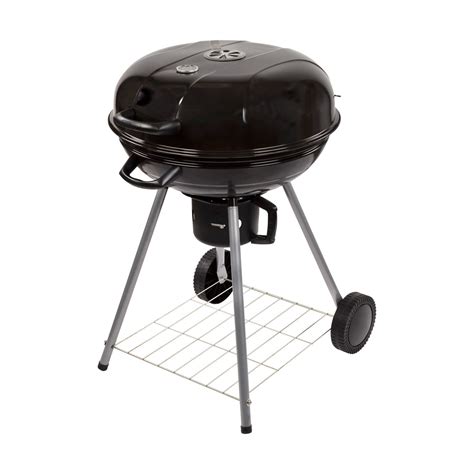 Barbacoa de carbón con carrito y accesorios