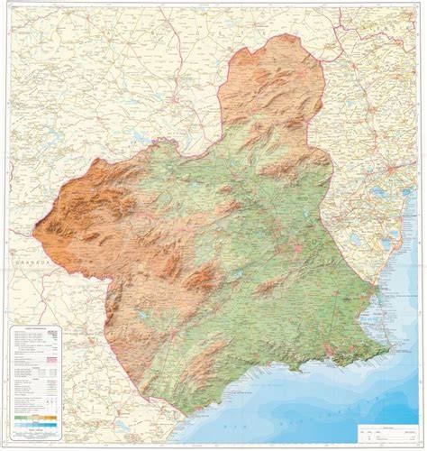 Mapa de la Región de Murcia