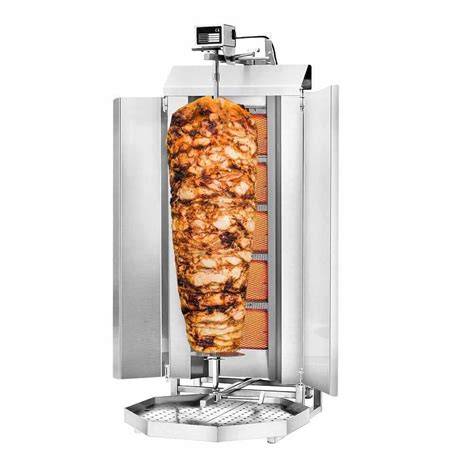 máquina asadora de kebab profesional en un restaurante