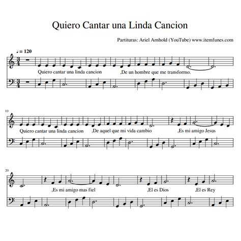Partitura de la canción Funiculì, Funiculà