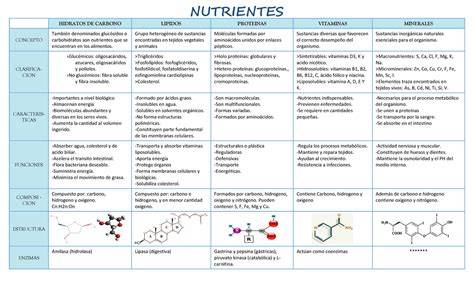 Tabla comparativa de nutrientes en pimientos