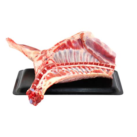 Cordero lechal crudo listo para asar