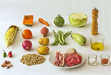 Ingredientes típicos del puchero canario