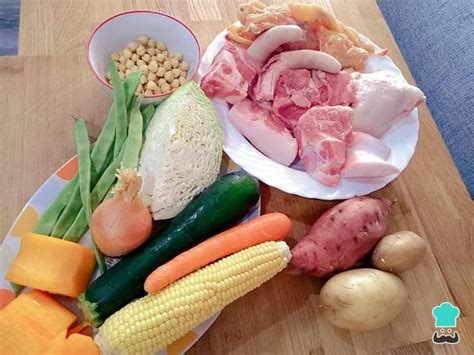 Olla express cocinando el puchero canario
