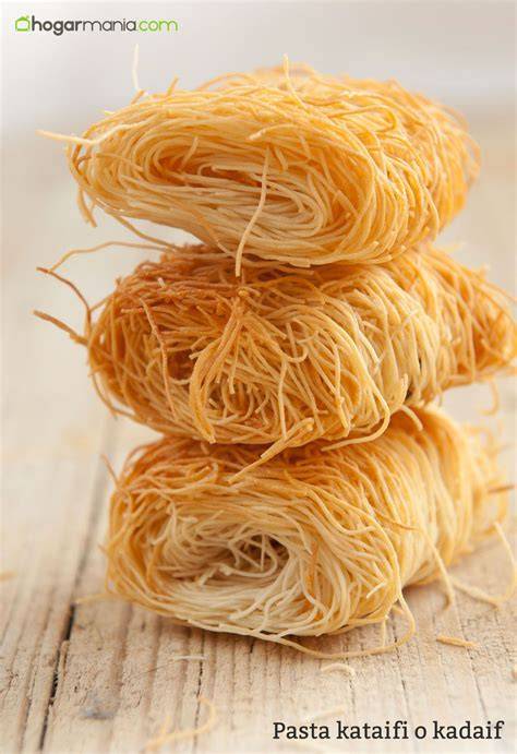 Pasta kataifi como algodón de azúcar