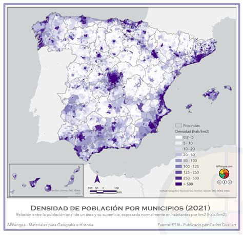 Mapa de España mostrando la densidad de explotaciones de vacuno de carne por comunidad autónoma