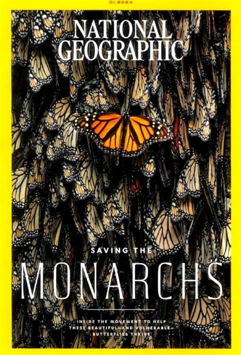 Portada de National Geographic con las mariposas monarca de Jaime Rojo