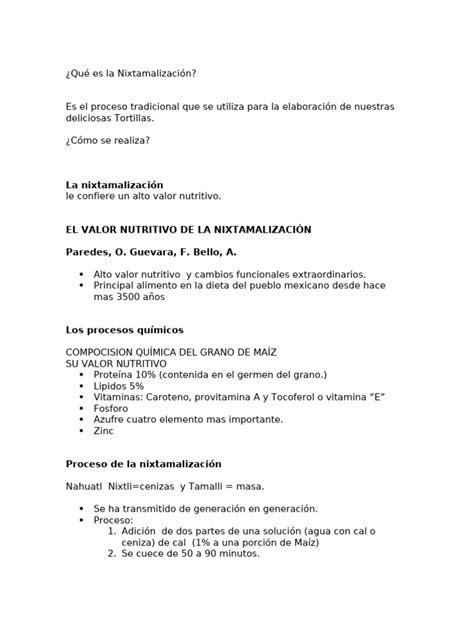 Beneficios nutricionales de la nixtamalización