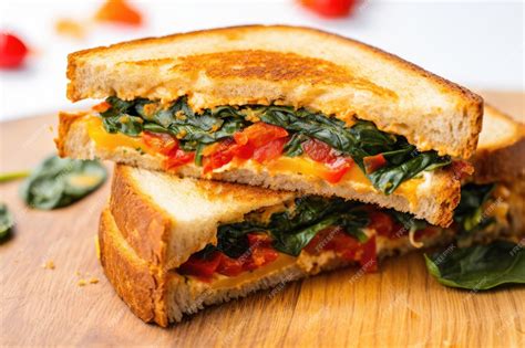sándwich club cortado por la mitad mostrando las capas de tortilla y vegetales