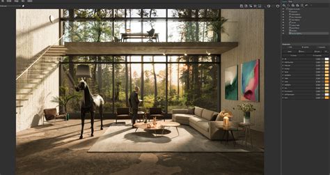 Render final de prueba realizado en V-Ray