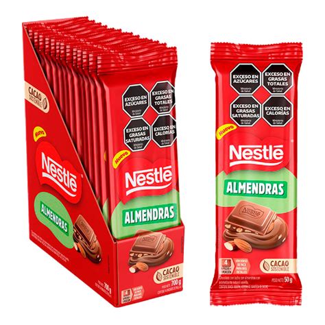 Tableta de chocolate Nestlé con almendras