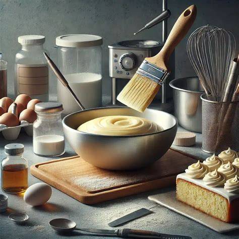 Mesa de trabajo con ingredientes para repostería sin gluten