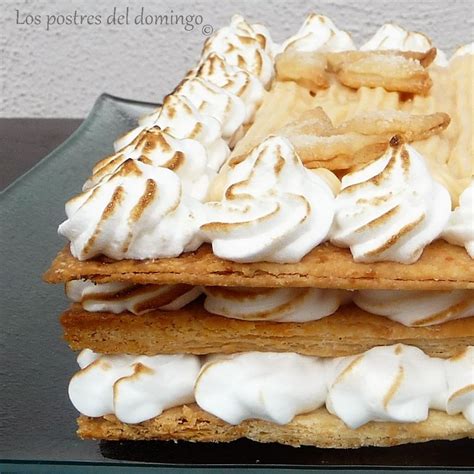 Tarta Santa Cecilia de crema y hojaldre